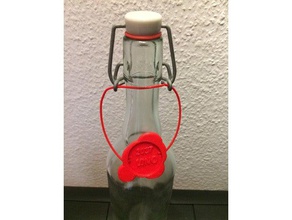 siegel décor bouteille de fermeture la décoration filamentreste joint d'étanchéité vin 3d print model - Mito3D