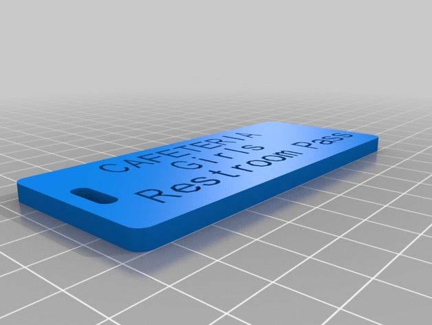 cafeteria meninas passar organização personalizado 3D print model - Mito3D