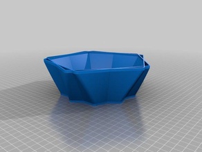 my customized simple bowl kitchen & dining 3d print model - Mito3D