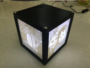 lithophane boîte décor 3d print model - Mito3D