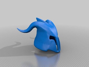 barbare masque L'impression 3d 3d print model - Mito3D