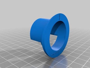 curved feeder port 3d print model - Mito3D