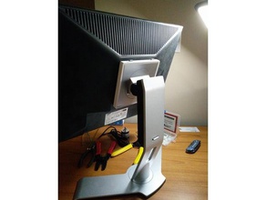 dell monitor stand vesa 75 adapter electronics mount vesa75 3d print model - Mito3D