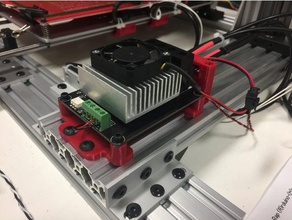 trigorilla mount t-slot rail 3d printer parts 2020 tslot 3dprinter fusion360 fusion 360 heater openbuilds 3d print model - Mito3D