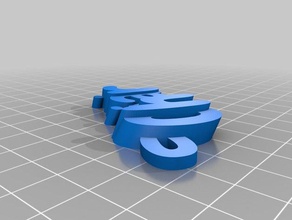 my customized chiari text - name keyring keyfob organization 3d print model - Mito3D