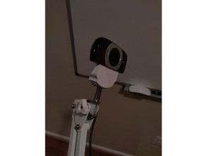 logitech c615 ikea tertial webcam mont le bricolage de la caméra support lampe 3d print model - Mito3D