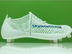 cellular soccer boot inspired sport & outdoors nylon shoe 3d print model - Mito3D