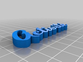 text yesteryear - activit customized 3d print model - Mito3D