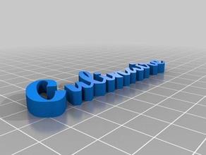 text yesteryear - culinaire customized 3d print model - Mito3D