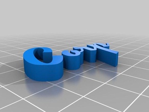text yesteryear - corp customized 3d print model - Mito3D