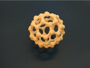 bucky ball druckbare version Mathe-Kunst buck Buckminster-Fulleren buckyball buckyballs ball-vex bucky-Röhre 3d print model - Mito3D
