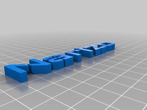 texto wallpoet - narizo personalizado 3d print model - Mito3D
