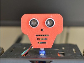 hc-sr04 sensor ultra-sônico de montagem servo robótica robô suporte do sg90 3d print model - Mito3D
