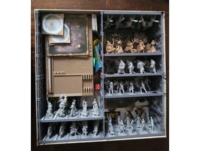 tray system zombicide figurines 25 mm base toy & game accessories board figurine holder 3d print model - Mito3D