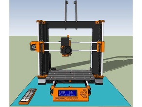 prusa i3 mk2s sketchup dynamic model automatic bed hotend position 3d printers google josef 3d print model - Mito3D