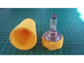 h7 bulb case automotive 3d print model - Mito3D