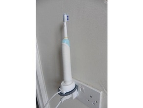 oralb charger shelf bathroom oral-b wireless 3d print model - Mito3D