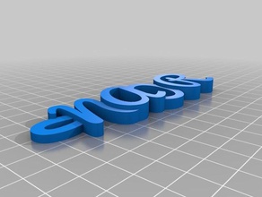 my customized iamburny's text - naor1 organization 3d print model - Mito3D