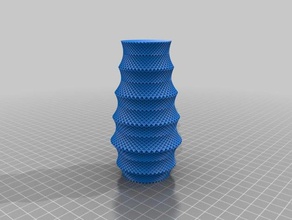 diamant texture vase décor le edgy krisp3d en spirale 3d print model - Mito3D