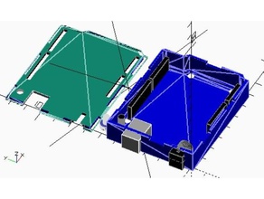 arduino uno r3 base case hobby openscad 3d print model - Mito3D
