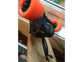 torqueboards v4 montage de moteur carter poulie le bricolage couvercle esk8 longboard support 3d print model - Mito3D