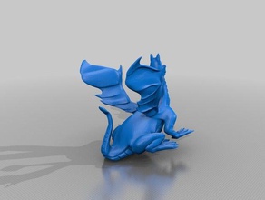 dragons dog models 3d print model - Mito3D