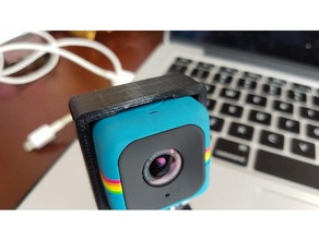 polaroid cube plus rig gopro mount camera 3d print model - Mito3D
