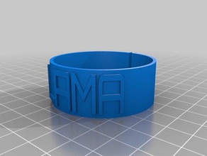 llama collar jewelry customized 3d print model - Mito3D