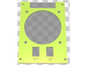 las rampas de la cubierta 70x70 fan - lcd Impresora 3d piezas 3d print model - Mito3D