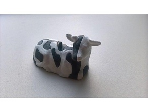 single extruder - dual color dutch cow animals 3d print model - Mito3D