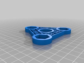 mi personalizados spinner su nombre tuercas m12 juguetes mecánicos personalizado 3d print model - Mito3D