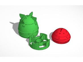 mini nuke fallout banca di moneta video giochi la bomba colorato gioco 3d print model - Mito3D