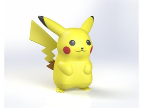pikachu modules de jeux figure figurine high poly forme organique pokemon chiffres aller jouet 3d print model - Mito3D