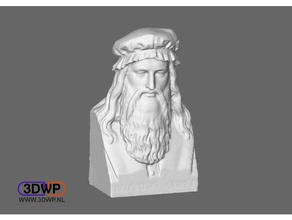 leonardo da vinci bust scans & replicas 3d scan sculpture statue 3d print model - Mito3D