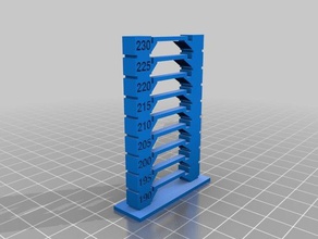 meine angepasste bessere Temperatur-Turm 3d-Druck-tests kundengebundene 3d print model - Mito3D