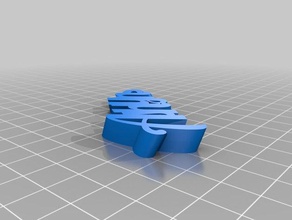 özelleştirilmiş iamburny benim v2 metin - isim Anahtarlık ashlyn 3d print model - Mito3D