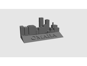 omaha skyline buildings & structures 3d print model - Mito3D