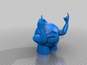 middle finger marvin 3d printing funny 3d print model - Mito3D