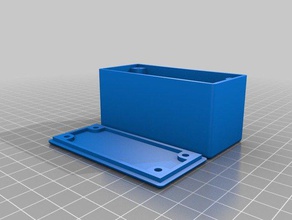 customizable project box lid screws electronics 3dprintable 3dprinting arduino boxes container customizer electronic enclosure esp8266 openscad parametric scad 3d print model - Mito3D