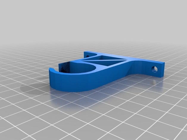 mon paramétrique personnalisé pipe hanger - fixe le renforcement de la barre ménage 3D print model - Mito3D