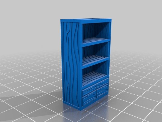 opendungeontiles calabouço de vestir bookshelf w gavetas brinquedo & acessórios para jogos 28mm dnd dungeon masmorras e dragões decoração móveis odt openforge pathfinder rpg tampo mesa 3D print model - Mito3D