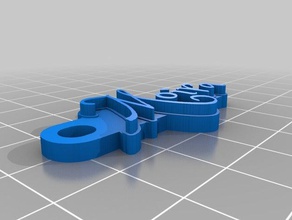 moira Schlüsselanhänger kundengebundene 3d print model - Mito3D