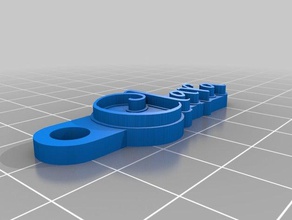 clara Schlüsselanhänger kundengebundene 3d print model - Mito3D