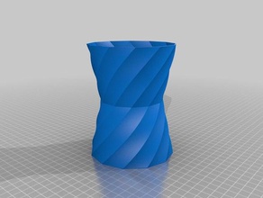 özelleştirilmiş serin spiral vazo benim dekor 3d print model - Mito3D