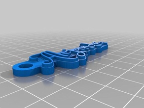 alejandra Anahtarlık özelleştirilmiş 3d print model - Mito3D