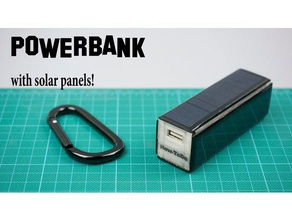 banca di potere pannelli solari l'elettronica 18650 powerbank solare il pannello 3d print model - Mito3D