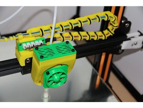 cr-10 x-axis cable chain 3d printer accessories 3d print model - Mito3D