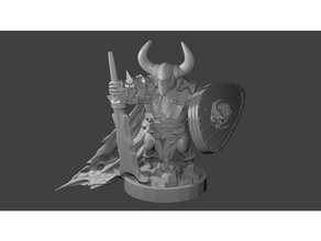 ogre warriors mork gork 3d printing d&d dungeons dragons tabletop gaming 3d print model - Mito3D