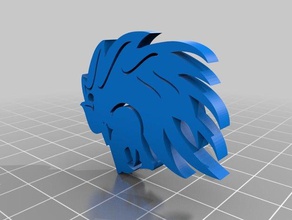 anello per chiavi Le stampanti 3d portachiavi le chiave a catena lions re leone 3d print model - Mito3D