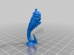 extra venom tail part creatures tyranid venomthrope warhammer 40k zoanthrope 3d print model - Mito3D